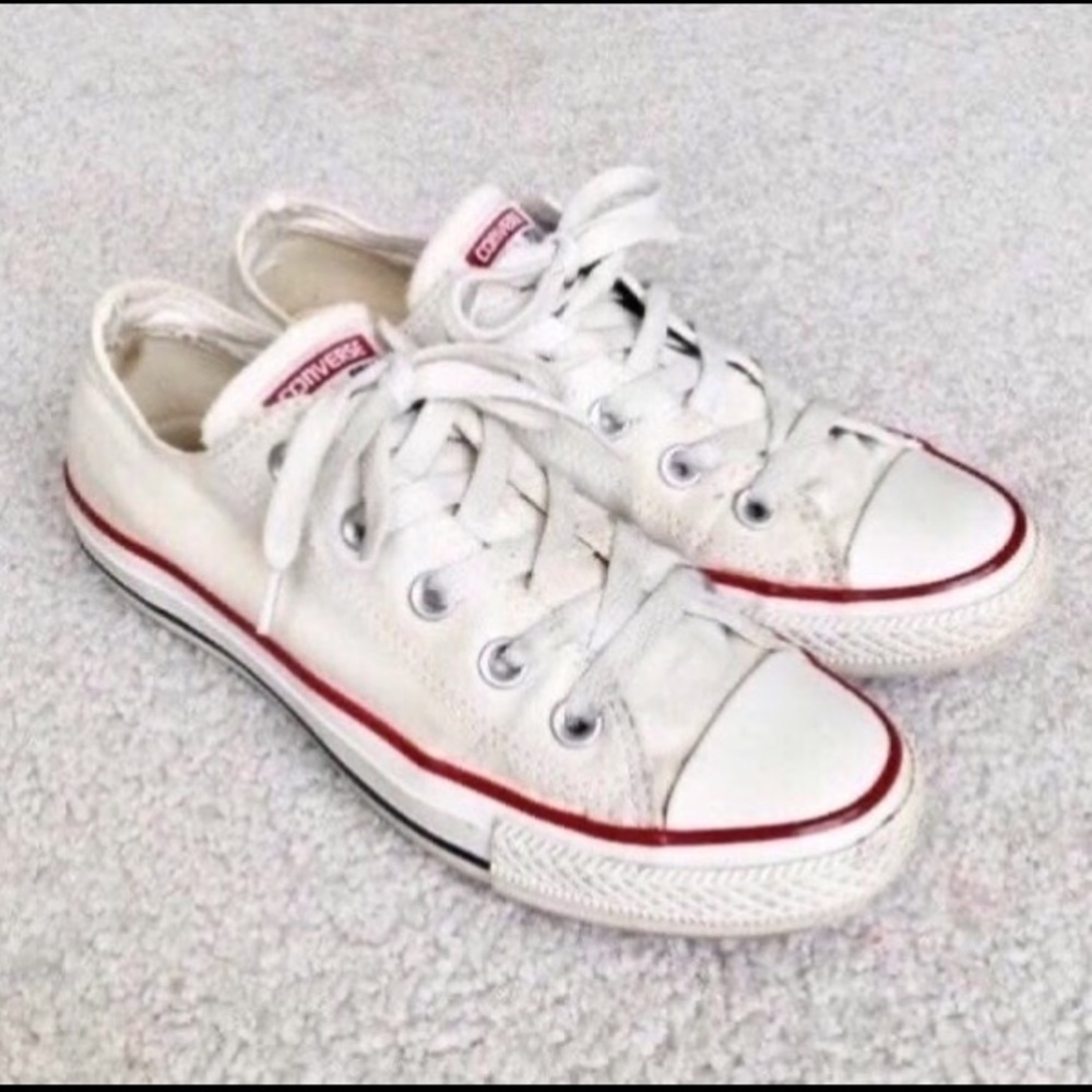 White Converse Low Top Sneakers